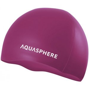 Plavecká čepice aqua sphere plain silicone cap růžová